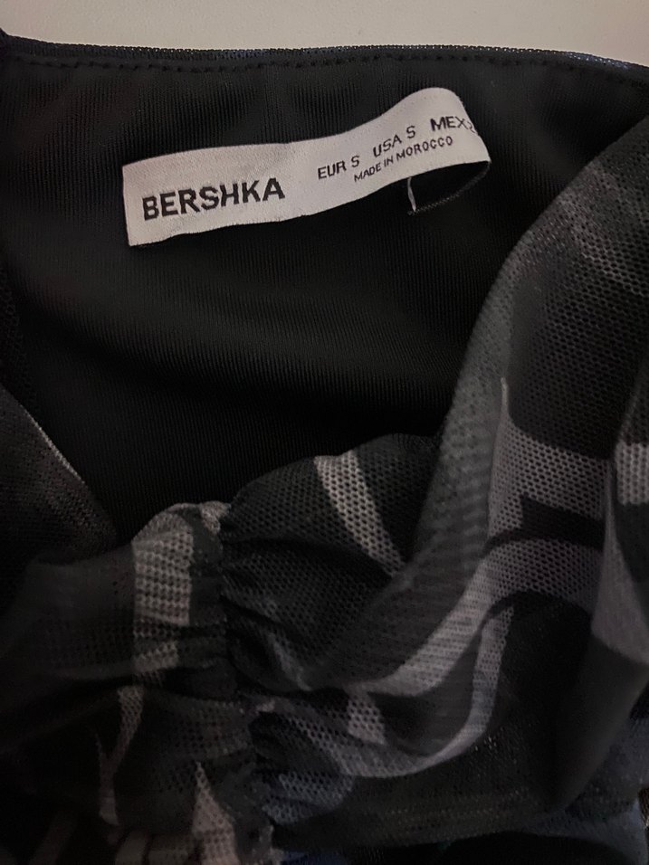Bershka Straplez Drapeli Abiye Elbise - Görsel 3