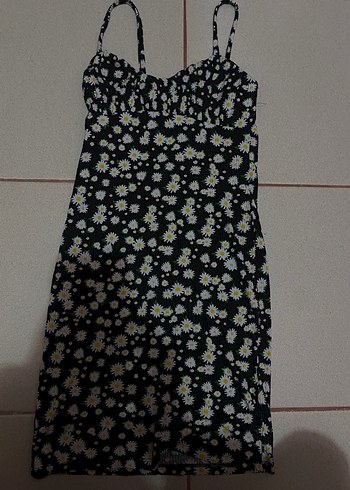 Bershka Desenli Midi Elbise
