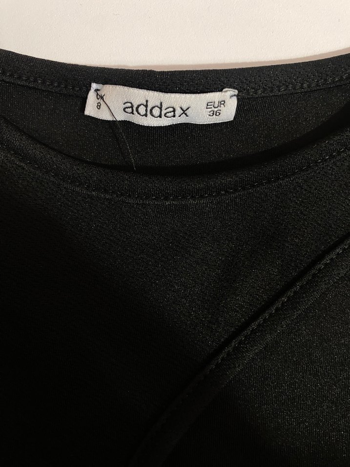 Addax Uzun Kollu Siyah Crop - Görsel 3