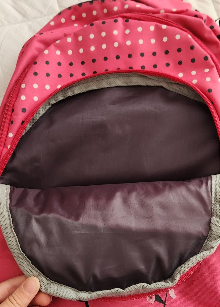 Pembe Baskılı çocuk okul Çantası - Görsel 4