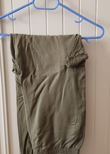 10 Yaş Beden haki Renk Kargo Pantalon