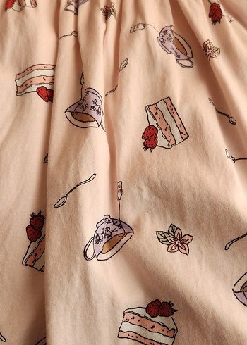 Kız Çocuk Pembe Kolsuz Pamuklu Elbise - Görsel 4