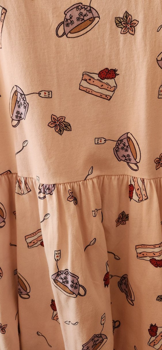 Kız Çocuk Pembe Kolsuz Pamuklu Elbise - Görsel 3