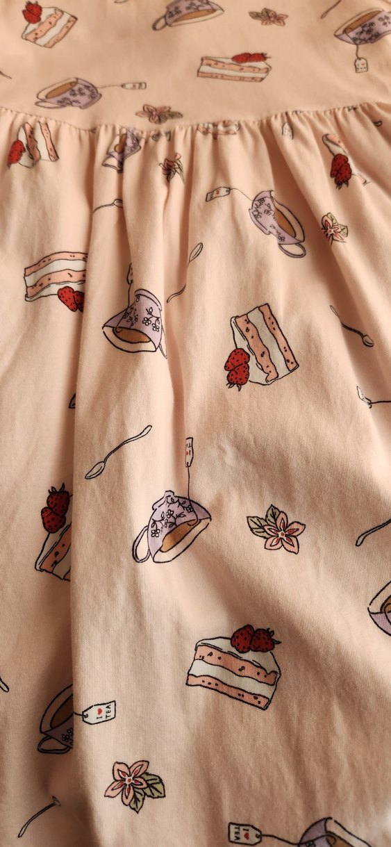 Kız Çocuk Pembe Kolsuz Pamuklu Elbise - Görsel 4