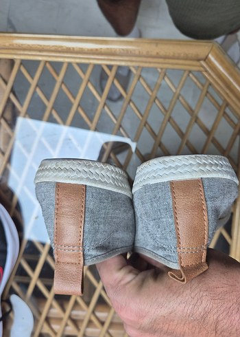 H&M Erkek Gri Denim Ayakkabı - Görsel 3