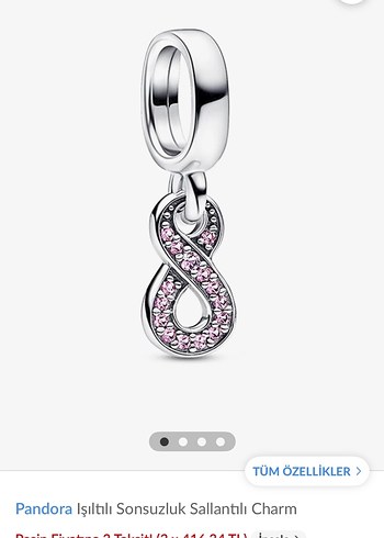 sonsuzluk charm pandora - Görsel 3