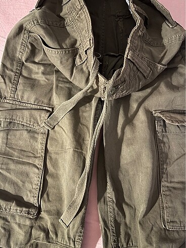xs Beden bershka haki kargo pantolon