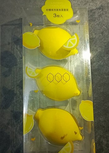 Armut limon ve şeftali Şekilli 3'lü Makyaj Süngeri - Görsel 2