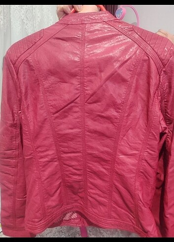 xxl Beden kırmızı Renk Zara Deri ceket