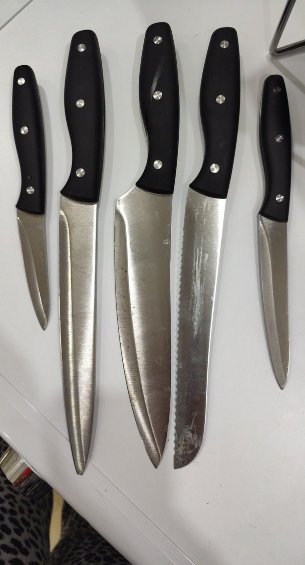 Emsan Siyah Bıçak Seti ve Standı - Görsel 3