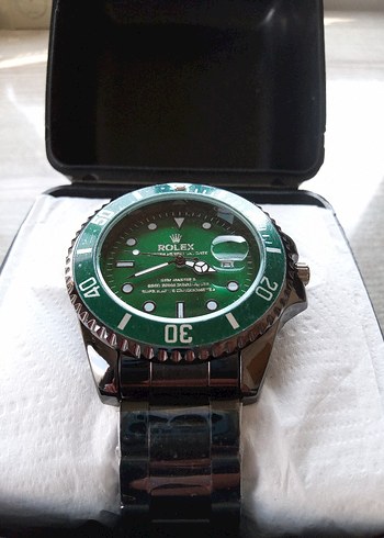 Yeşil Klasik Rock Punk Erkek Kol Saati - Görsel 8