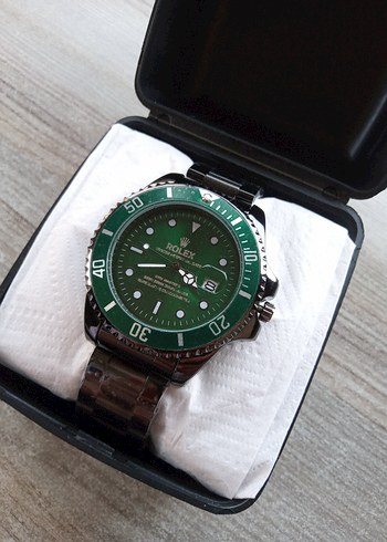 Yeşil Klasik Rock Punk Erkek Kol Saati - Görsel 3