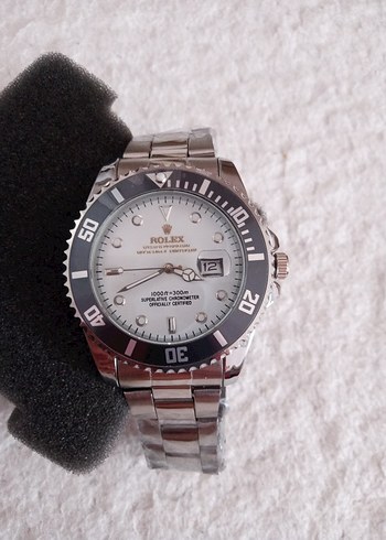 Rolex Modern Klasik Erkek Saati Beyaz Kadran - Görsel 7