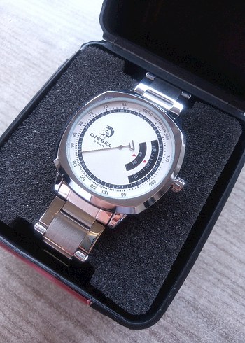 Gri Beyaz Diesel Erkek İş Saat - Görsel 2