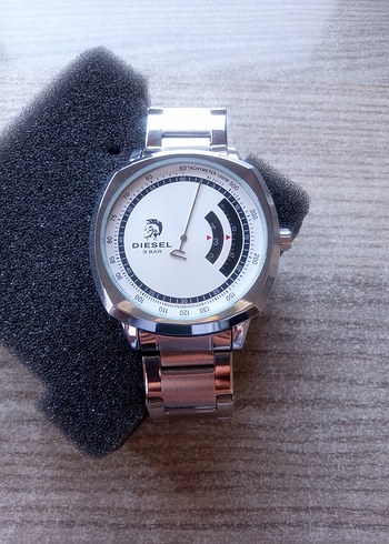 Gri Beyaz Diesel Erkek İş Saat - Görsel 8