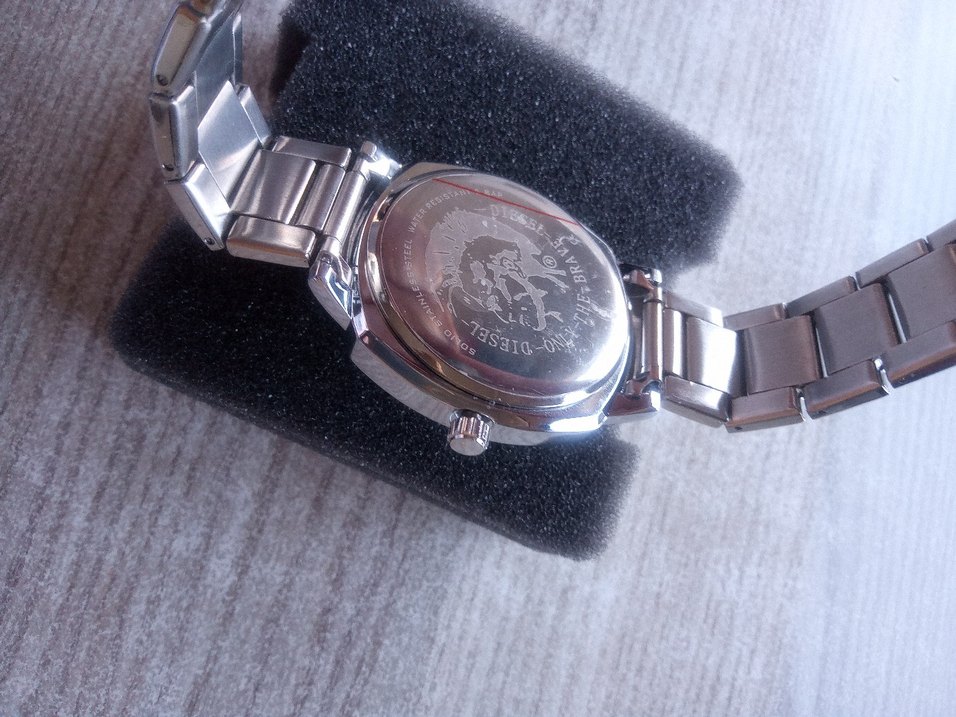 Gri Beyaz Diesel Erkek İş Saat - Görsel 4