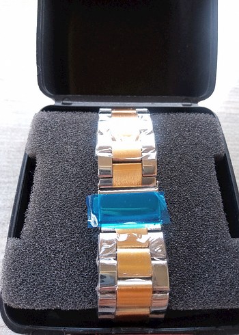 Parlak Mavi Kadranlı Modern Klasik Erkek Saat - Görsel 7