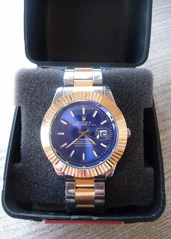 Parlak Mavi Kadranlı Modern Klasik Erkek Saat - Görsel 9