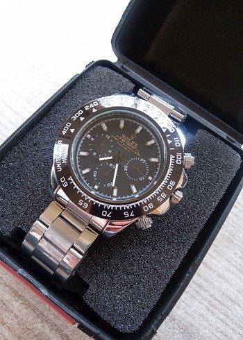 Klasik Siyah Biker Erkek Saat - Görsel 2