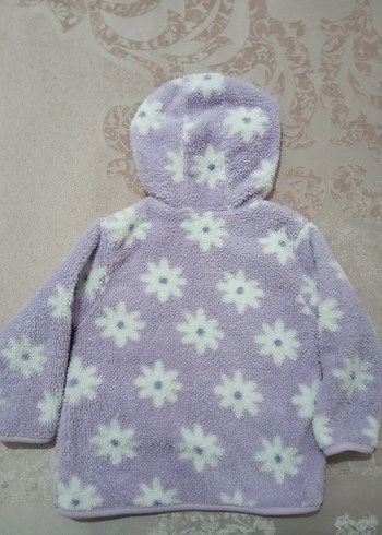 Kız Çocuk Mor Kapüşonlu Peluş Ceket 3 YAŞ - Görsel 3