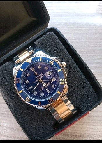 Mavi Kadranlı Erkek Rolex Saat - Görsel 2