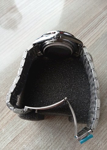 Rolex Klasik Erkek Kol Saati Lacivert Kadran - Görsel 6