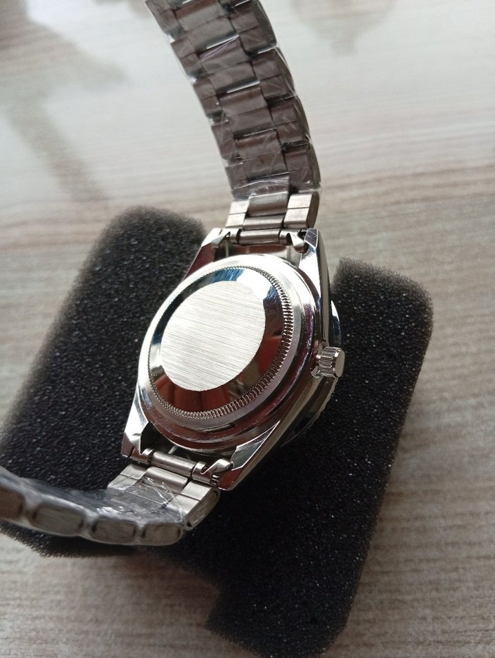 Rolex Klasik Erkek Kol Saati Lacivert Kadran - Görsel 4