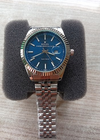 Mavi Kadranlı Klasik Erkek Saat - Görsel 7