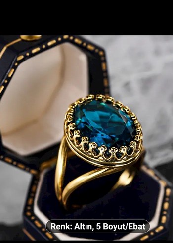 Accessorize LACİVERT TAŞLI YÜZÜK
