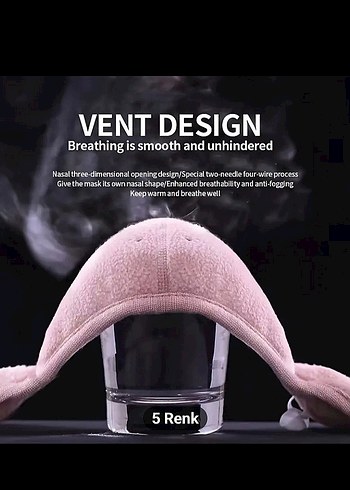 Sıcak Tutucu Kadın ve Erkek Maske - Görsel 11