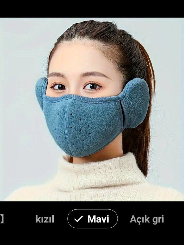 Sıcak Tutucu Kadın ve Erkek Maske - Görsel 3