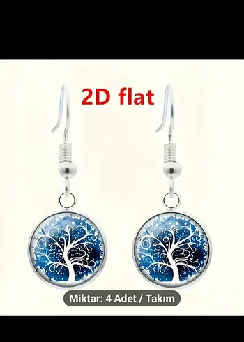 4 Parça Mavi Bohem Takı Seti - Görsel 4