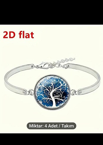 4 Parça Mavi Bohem Takı Seti - Görsel 3