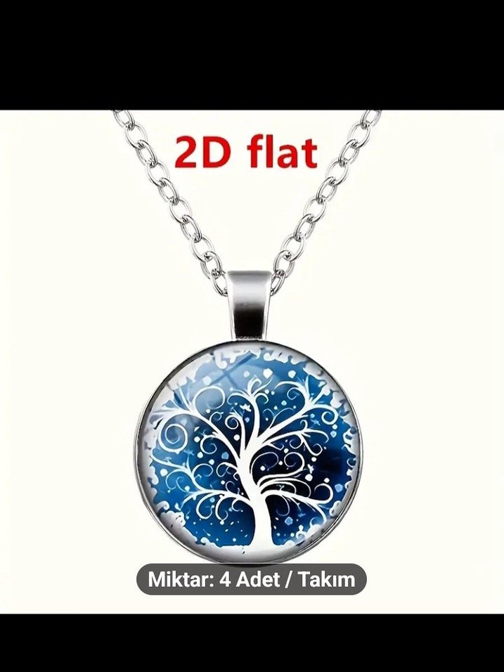 4 Parça Mavi Bohem Takı Seti - Görsel 2