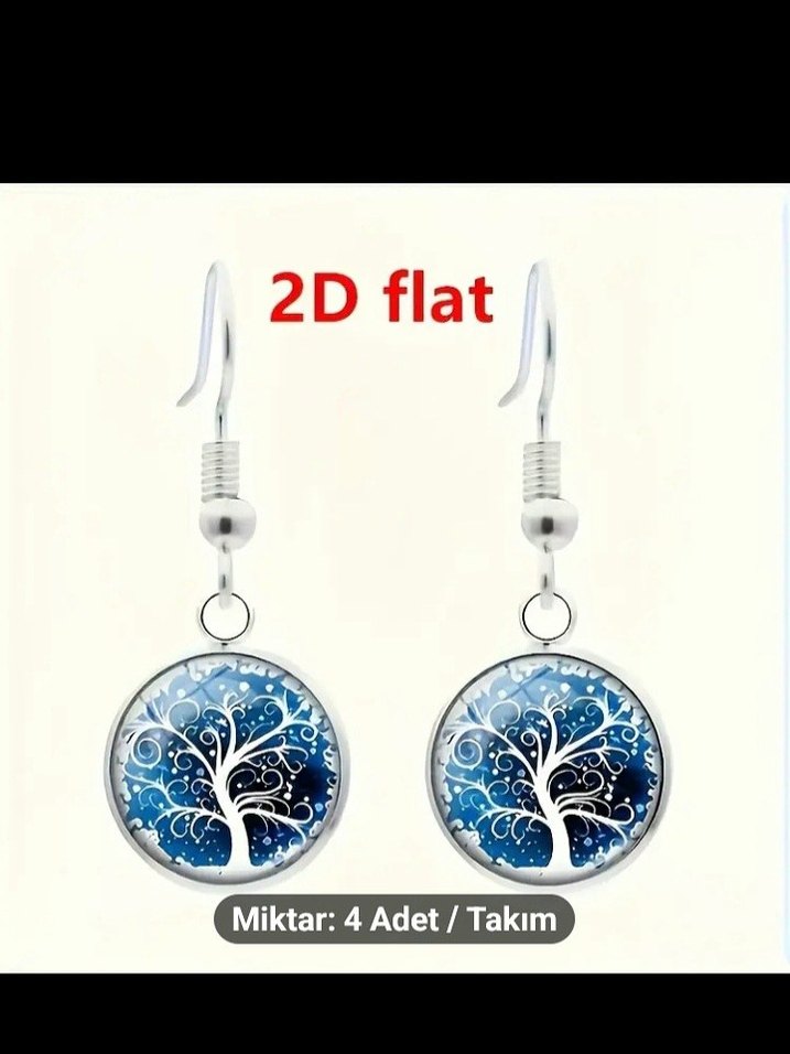 4 Parça Mavi Bohem Takı Seti - Görsel 4