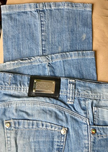 Gucci Kadin Mavi Kot Pantolon Sokak Stili