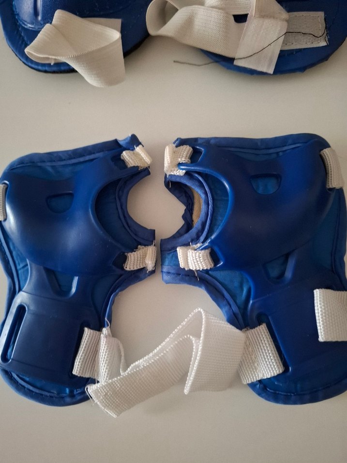 Plastik Motosiklet Dizlikleri Velcro Bantlı bisiklet ekipmanı - Görsel 4