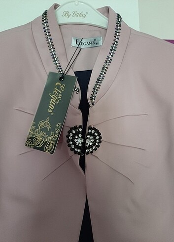 Ceketli abiye elbise - Görsel 2