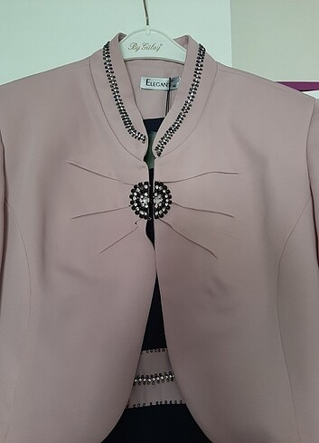 Ceketli abiye elbise - Görsel 3