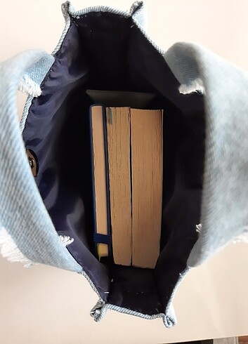 Mavi Kot çanta - Görsel 5