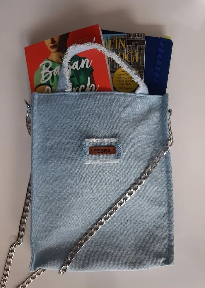 Mavi Kot çanta - Görsel 4