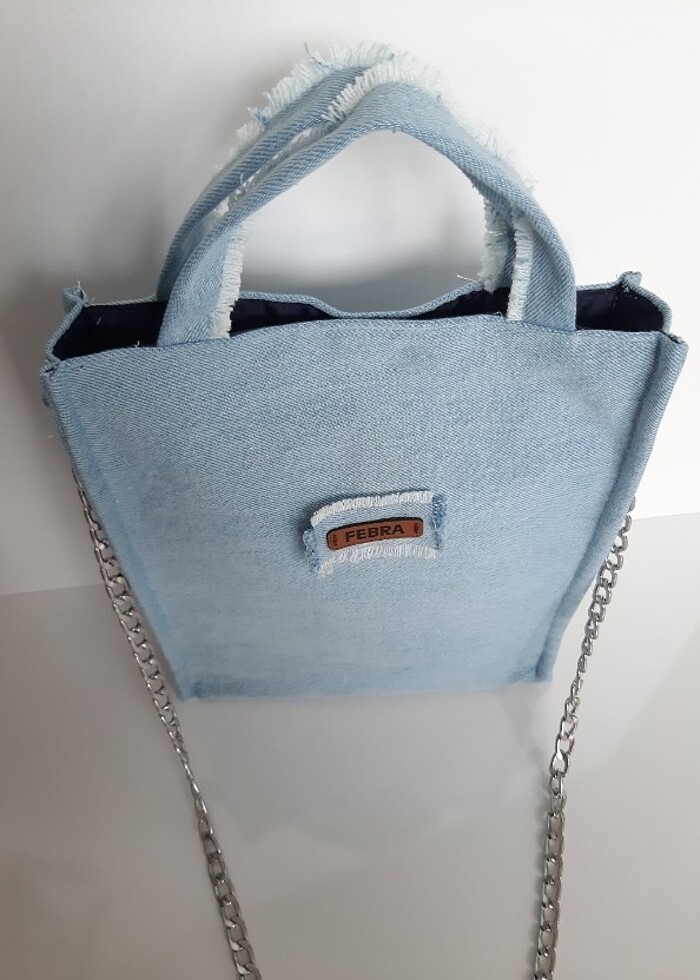 Mavi Kot çanta - Görsel 3