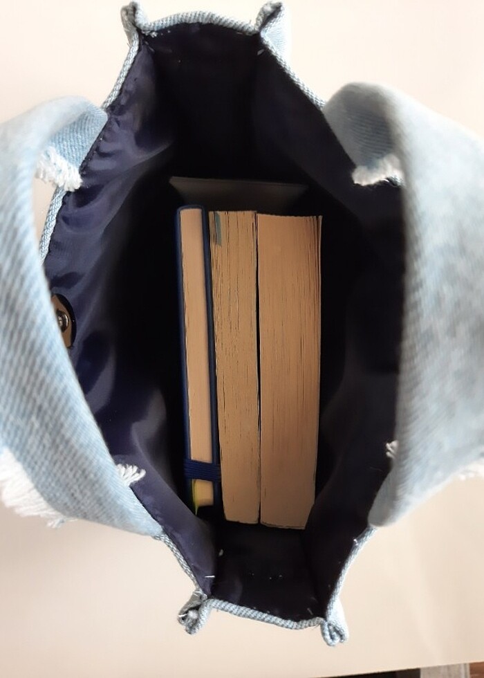 Mavi Kot çanta - Görsel 5