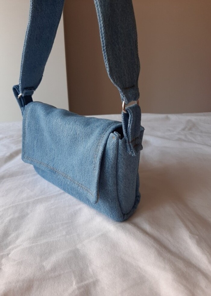 Mavi Kot çanta  - Görsel 4