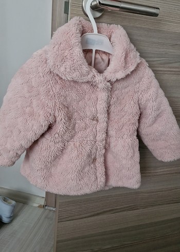 Kız Çocuk Pudra Peluş Mont