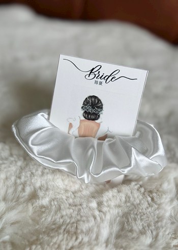 Beyaz Saten Toka hediyelik - Görsel 2