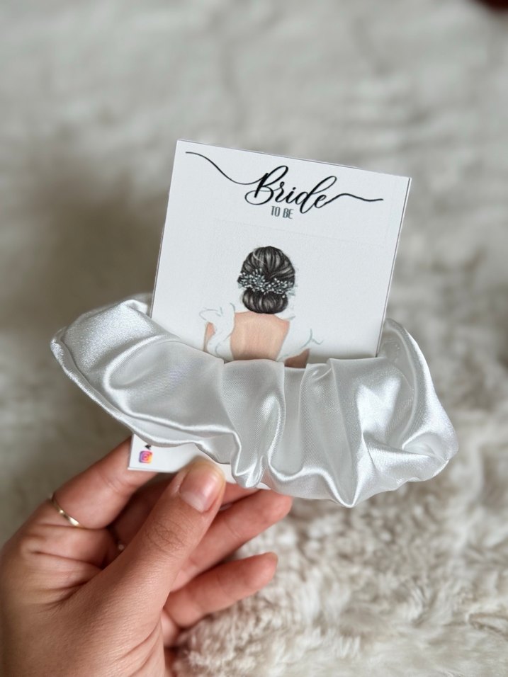 Beyaz Saten Toka hediyelik - Görsel 3