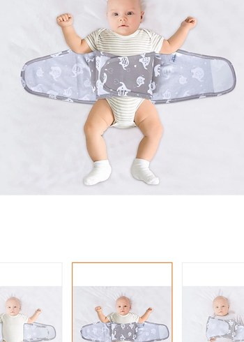 Gri Bebek Kanguru Sling - Görsel 2