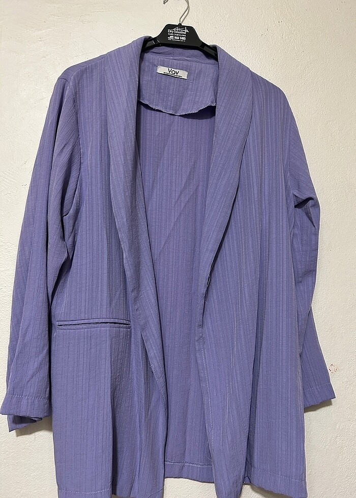 TREND DÖKÜMLÜ TRİL CEKET - Görsel 2