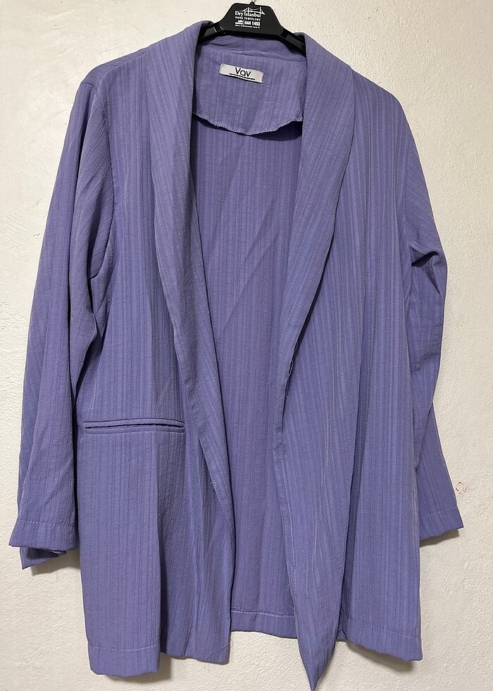 TREND DÖKÜMLÜ TRİL CEKET - Görsel 4